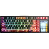 Aula L99 4" Akıllı Dokunmatik Ekranlı 3 Modlu RGB Hot Swap Raindrop Switch Mekanik Kablosuz Oyuncu Klavyesi Kırmızı