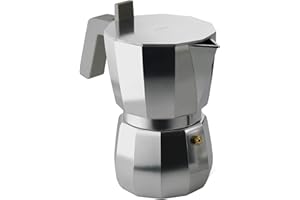 Alessi DC06/6 Espresso Coffee Maker, Aluminium 6 tazze