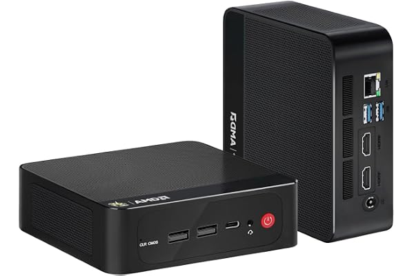 Beelink Mini PC SER5 Max, AMD Ryzen R7 7735HS, 8C/16T, jusqu'à 4,75Ghz, Mini Ordinateur 24G LPDDR5 RAM 1TB PCIe SSD, 4K Triple Display,(HDMI+DP 1.4+Type-C)/2.5G LAN/WiFi6/BT5.2