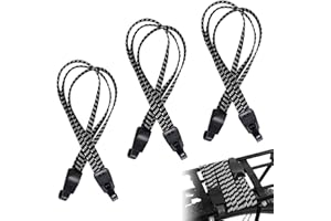 Rapidbok 3 Stück Gepäckspanner Fahrrad, Gummispanner mit Haken, Gepäckträger Spanngurt, Fahrrad Spanngurt Elastisch, Spanngurte verstellbar, Befestigungsgurt für Motorrad, Fahrrad, Rucksack