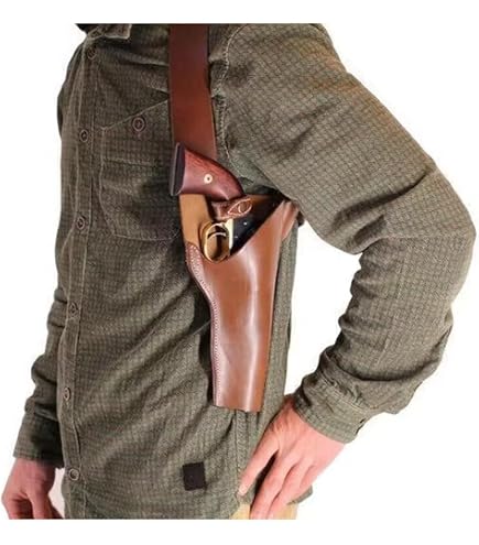 Étui à Pistolet à Silex En Cuir PU Style Pirate Médiéval - Bandoulière Ajustable - Accessoire Cosplay, Fête Pirate, Halloween
