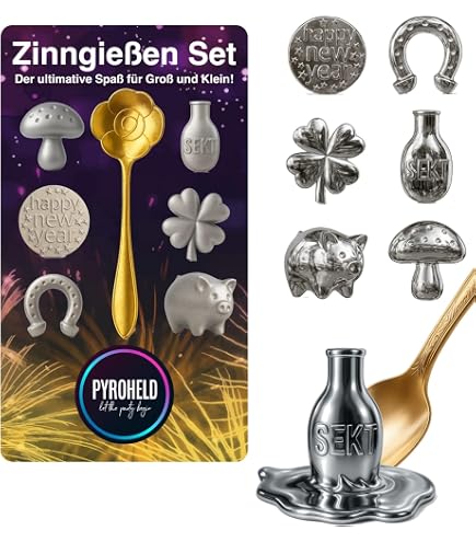 Oracle étain Kit Moulage Étain Nouvel An YYSWSAKY - 24 Figurines, Poêle Bois, Cuillères - Jeu Divination Traditionnel Activité Familiale Fête Oracle étain Kit Moulage Étain Nouvel An YYSWSAKY - 24 Figurines, Poêle Bois, Cuillères - Jeu Divination Traditionnel Activité Familiale Fête