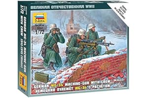 ZVEZDA German Machine Gun With Crew - Winter Uniform