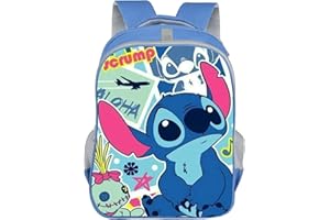 Bonamana Mochila escolar para niños con rayas reflectantes e impresión en 3D. Mochila ligera de viaje, para transportar libros