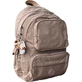 Unisex Sırt &Ccedil;antası Crinkle Suya Dayanıklı Kumaş Laptop B&ouml;lmeli Seyahat &Ccedil;antası Spor &Ccedil;anta, 14 in&ccedil; (Orta Boy)/16 in&ccedil; (B&uuml;y&uuml;k B