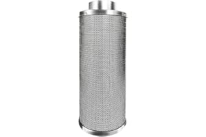 NITO GROW EQUIPMENT Aktivkohlefilter Grow für prima Klima EC Fan 125 mm Whisperblower, etc. (125 x 600 mm 765 m³/h)