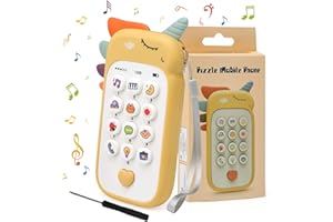 Felly Zabawka telefon komórkowy dla niemowląt w wieku 1 roku, telefon dla niemowląt od 6 do 9 miesięcy, zabawa w nauce, smartfon z piosenkami, dźwiękami, zdaniami i migającymi światełkami, zabawka dla