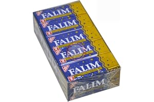 GENERIC Original Falim Sugar Free Chewing Gum with Mastic Gum Flavour Turkish Taste Damla Sakizi Pack in 5 Pcs x 20 Pack by BAKKALIM UK
