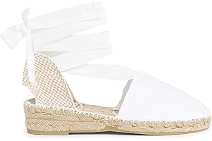 Pisamonas Espadrillas con Lacci per Bambine Tinta Unita