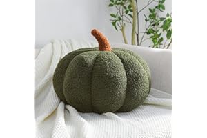 EXQUILEG Coussin décoratif en peluche 3D - Pour chambre d'enfant - Vert - 20 cm