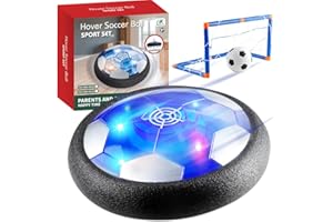 HATFRYF Air Power Hover Football Ball Set - Professional Floating Design, Soccer Companions, Compatible with Indoor Outdoor Games for Kids Ages 3-12, Includes 1 Air Soccer Ball + 2 Mesh Nets (Blue)