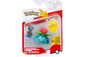 Pokémon PKW4561 – Battle Figure Set – Pikachu, Kapuno, Bisaknosp