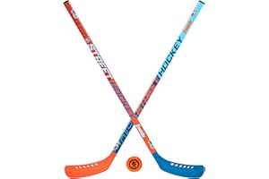 Franklin Sports Youth Street Hockey Set - Includes 2 Street Hockey Sticks and 1 Street Hockey Ball - Official NHL Licensed Product - Perfect Hockey Starter Set for Kids