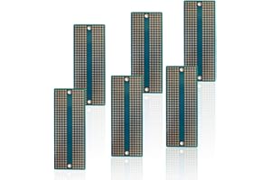 Treedix 6pcs Universal Board Solderable BreadBoard PCB Prototype Shield Board Double Sided Tinned Gold Plated Holes for Arduino Kit Raspberry Pi Shield Prototyping and Testing (Model 5)