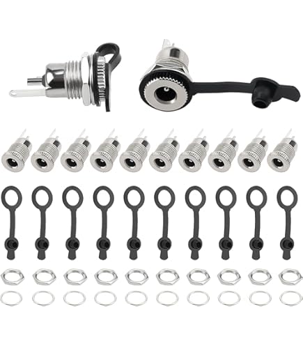 Voogenzek 80 PCS DC Plug & Socket Kit, 5.5 X 2.5Mm, 5.5 X 2.1 - View #5