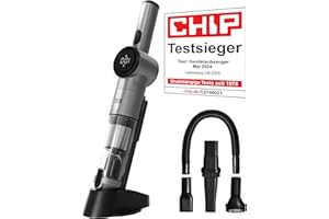 ‎LEBENLANG LEBENLANG Kabelloser Handstaubsauger Akku 17000PA I TESTSIEGER I Inkl. Starker LI-Akku & Standhalterung mit Ladefunktion I Auto Staubsauger Handsauger beutellos Tierhaare Hand Handheld Vacuum Cleaner