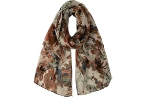 DAMILY Écharpe Légère Pour Femme Mode Motif Floral Wrap Châle Confortable Étole de Foulard