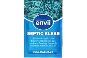 envii Septic Klear – Attivatore Trattamento e Pulizia Batteri per Fossa Biologica – Enzimi per Fosse Biologiche (24 Pastiglie)