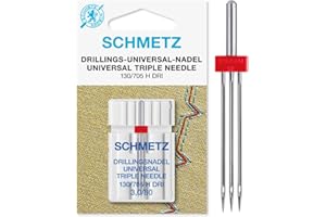 SCHMETZ | 1 Aiguille pour machine à coudre | Triple Universal | 130/705 H DRI 3.0 | Grosseur 3.0/80