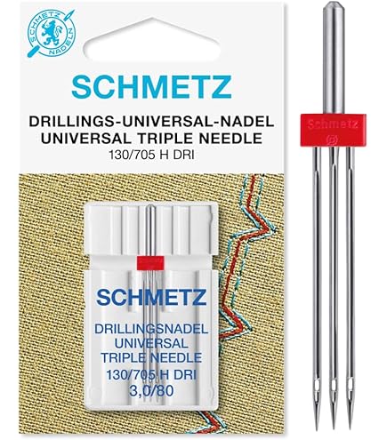 Ago Gemello SCHMETZ 4.0/75 Per Macchine Da Cucire - Doppio Ago Stretch Per Jersey E Maglieria - Foto 6