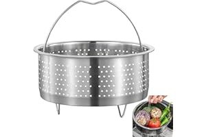 SVUPUE Stainless Steel Steamer Basket, Steamer Basket for Pressure Cooker Rice Cook Insert Rack,Vegetables Fruit Colander Strainer for Cooking Pot,20cm