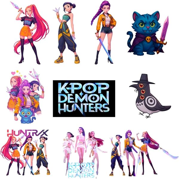 Costume K-Pop Demon Hunters Pour Fille - Déguisement Cosplay Halloween Scène - Matière Polyester Mélangé