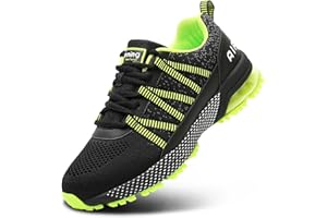 Sumateng Chaussures de Course Homme Femme Chaussures de Sport Baskets Respirantes et Antichocs Outdoor Tennis Running Fitness Jogging Sneakers Noir Gris Rouge Bleu Vert 34-46EU