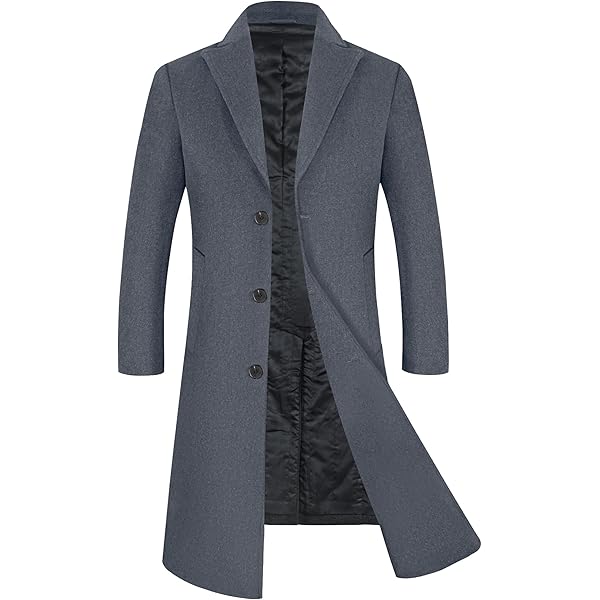 Buy APTRO Mens Wool Coats Long Coats Thick Winter Jacket