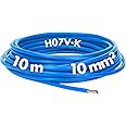 10 metres Lapp 4520025 H07V-K 10 mm² blue I Wiring cable I Conductor cable I PVC single core I Stranded wire 10mm2 I Wiring