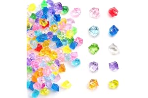 500 stycken ädelstenar, akrylkristaller, diamanter, strass, färgglada glasstenar för bröllop, bordsdekorationer, konsthantverk, dekoration