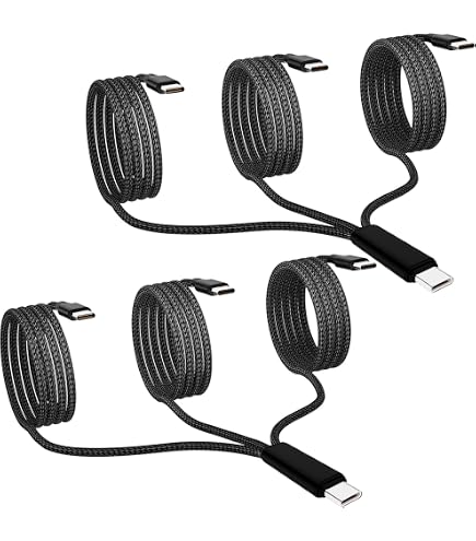 MJXIANG USB-C Splitterkabel 4-in-1 – 1,2 M, QC 3.0, Geflochten, Für IPhone, Samsung, Huawei & Mehr