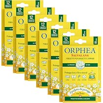 ORPHEA Salvalana - Foglietti per cassetti e armadi al profumo naturale di fiori, 12 pz Acquisti