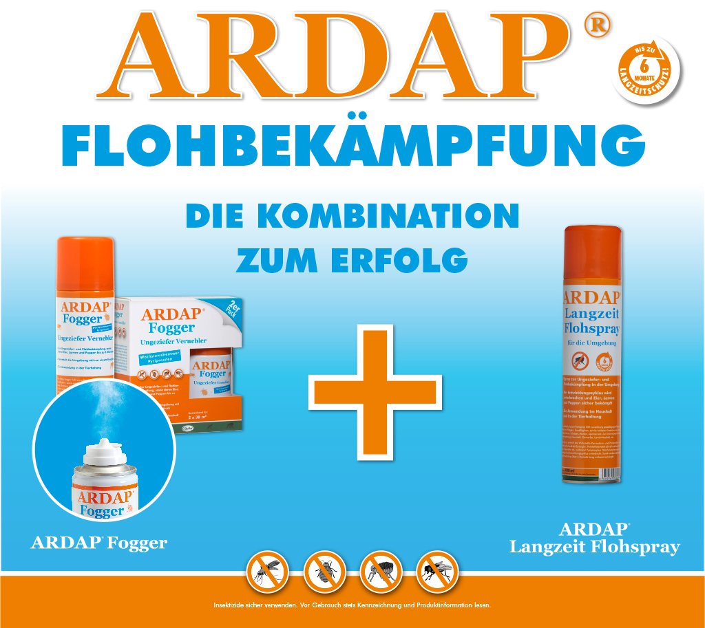 ARDAP Fogger 2 x 100ml Effektiver Vernebler zur Ungeziefer