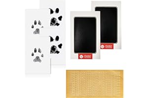 MXHBSTP Dog Paw Print Kit, Paw Print Kit for Dogs, Pet Owner Keepsake DIY Inkless Paw and Nose Print Impression Pet Paw Print Kit Perfect Family Keepsake Gift for Printing Touch Imprints Dogs/Cats