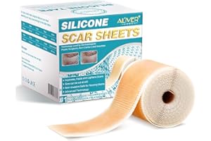 PEPHUCA Silikonpflaster Für Narben, Narbenpflaster Silikon Dehnungsstreifen Aknenarben Entfernen Reduktion, Entfernt Für C-abschnitte Akne Operationen Verbrennungen Und Mehr, Wiederverwendbare Narbenstreifen