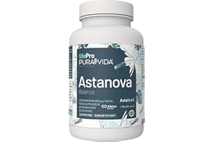 PURA VIDA PVH Astaxanthine Bio Pure 90 Gélules – 80 mg AstaBead™ Haematococcus pluvialis – Avec BioPerine®, Zinc Albion® TRAACS®, Vitamines D3 & E, Sélénium – Vision, Peau, Antioxydant & Défenses Immunitaires