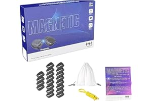 GENERIC Magnetic Chess Game, Portable Magnet Stone Games with String, Family Interactive Magnet Battle Table Magnet Game with String for Family Gathering Party Travel Educational Games for Adults Kids (A)