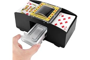 Viitech Automatic Card Shuffler 2 Deck, Battery Operated Card Shuffler Machine, Card Shuffling Machine Cards Playing Tool Accessories for Family Party Poker/Blackjack/UNO