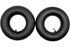 FPIQNS 2 Stück 4.10/3.50-4 Zoll Schlauch Reifen,Schubkarren Schlauch mit TR87 Ventil Ersatz für HandWagen,Transport Wagen,Garten Wagen,Rasenmäher,Dollies