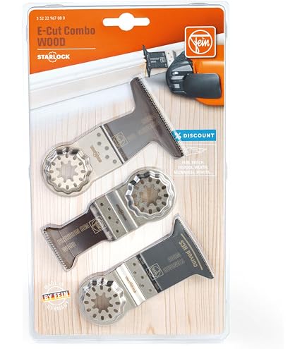 Kit De 5 Lames SabreCut Bimétalliques Pour Multi-outils - 65x40 Mm, 14 TPI - Compatibles Starlock/Starlock Plus/Max