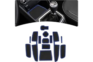 GIUD Dacia Sandero III/Sandero Stepway III 2021-2024 Tapis Anti-dérapants, Anti-poussière pour Console Centrale Porte-gobelets, Accessoires Dacia Sandero Stepway 3 (Bleu)