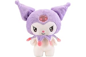 FAMILIO My Melody Kuromi Jouets en Peluche Oreiller Dessin animé My Melody Kuromi Sanrio Joli Coussin Jouet de Dessin animé Sanrio Cadeaux pour Enfants décorations de Maison de Dessin animé