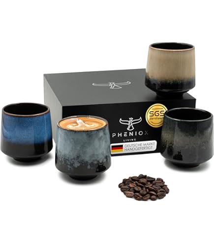 Handgefertigte Keramik-Kaffeetasse 470 Ml – Spülmaschinenfest, Mikrowellengeeignet, Ofenveränderte Glasur