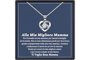 BOCHOI Regali per la Mamma,Collana da Donna in Argento Sterling 925,Regali di Natale e Compleanno,Festa della Mamma