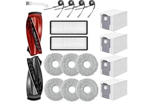 Dxyue Lot de 19 pièces de Rechange pour Roborock Qrevo Curv/Qrevo Curve/Qrevo Edge pour Roborock Qrevo Curv S5X/ Qrevo Edge S5A
