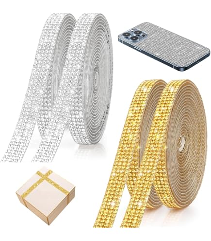 1Yard Autoadesivo Di Cristallo Strass Adesivo Nastro Di - Foto 11