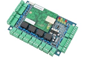 JOPWKUIN Access Wiegand Control Board, TCP IP-Modus Professionelle 4-Tür-Zugriffssteuerung Schnelle Signalübertragung für Wohnungen