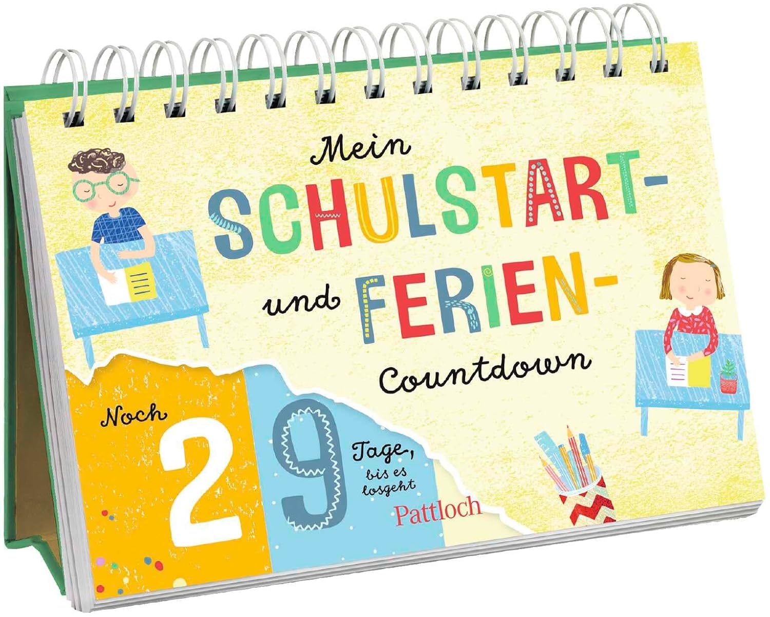 Mein Schulstart- und Ferien-Countdown: Ein tierisch guter Wochenkalender | Aufstellbuch (Kleine Geschenke zur Einschulung & für die Schultüte)
