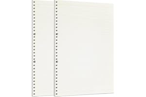 Zelten Loose Leaf Punched Paper Refills Paper for 6 Hole Binder Personal Organizer Diary Notebook Refillable Planner (Lined,A4/30 Hole)