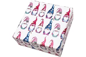 arkamii papel de regalo tamaño 86 x 64 cm diseño navideño 3 hojas tamaño grande (ND15)